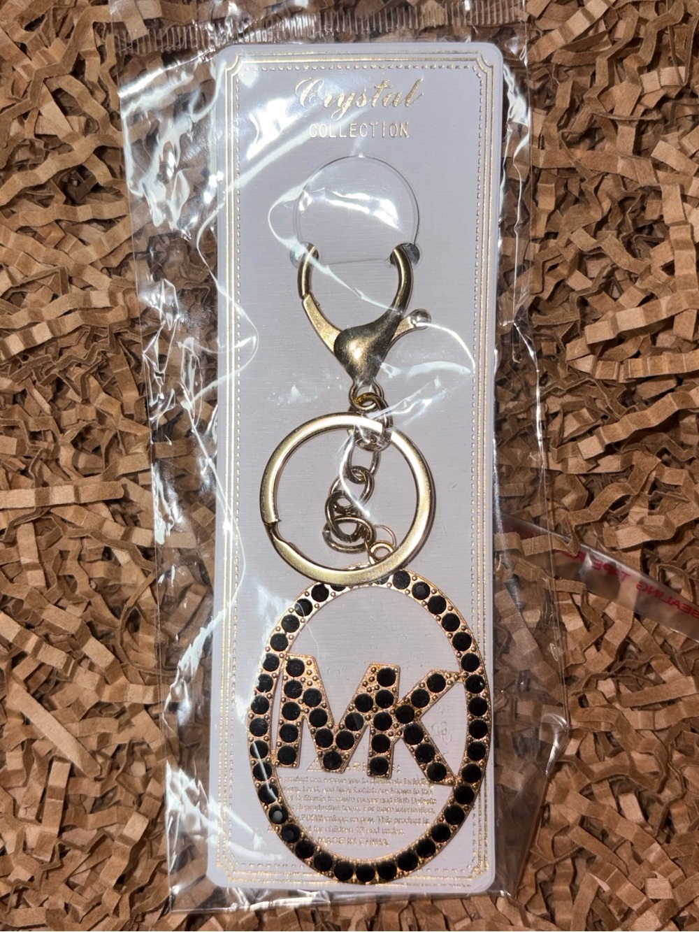 Fashion MK Rhinestone Keychain